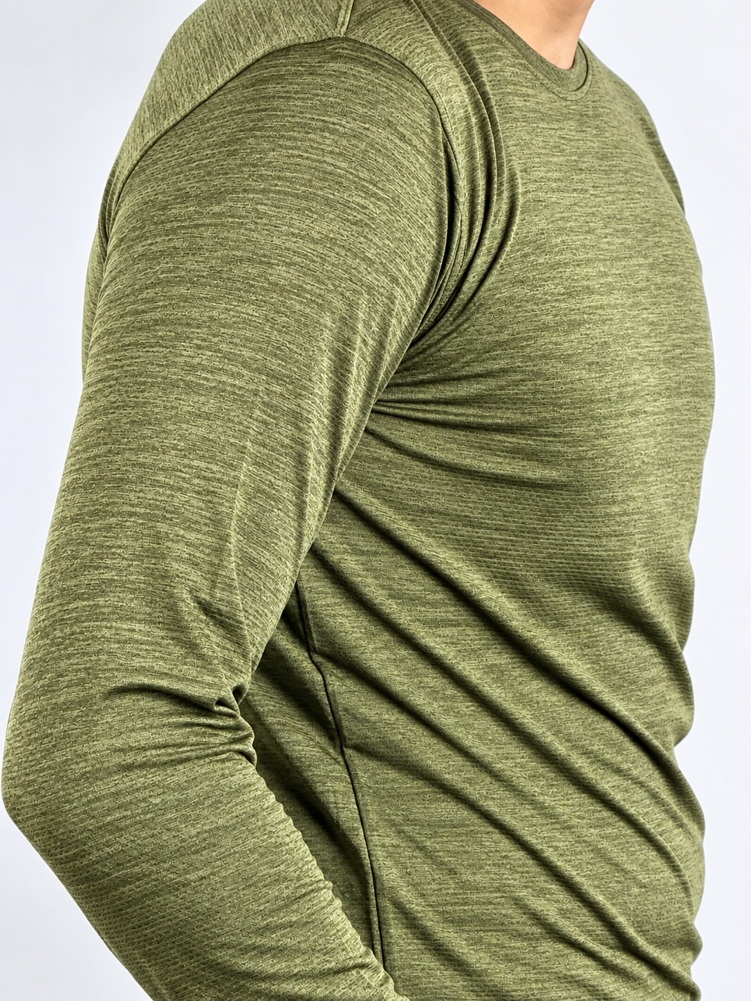 Athlix Premium Performance Full Sleeve Tee - Olive