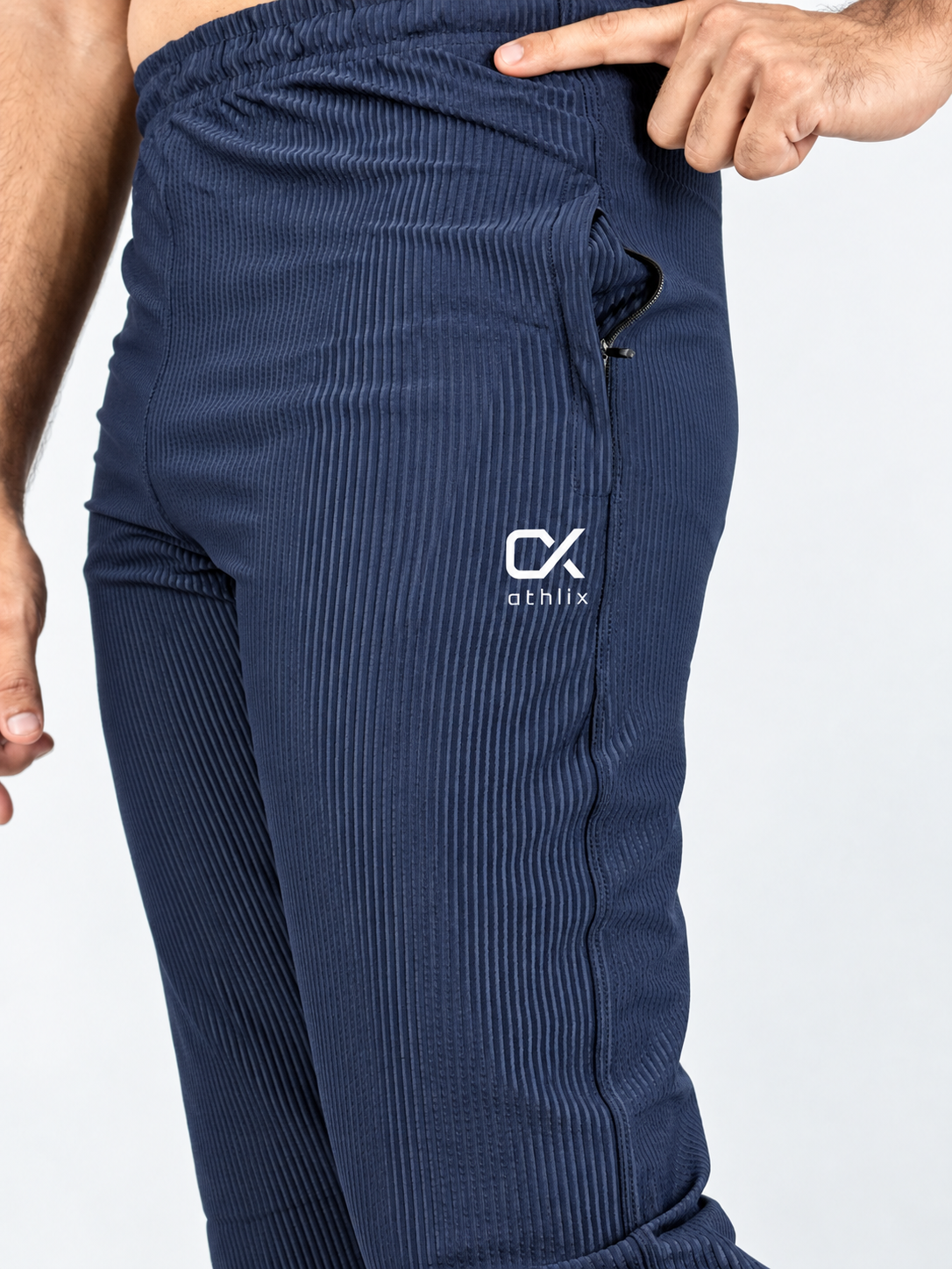 Athlix 4-Way Stretch Lycra Track Trouser