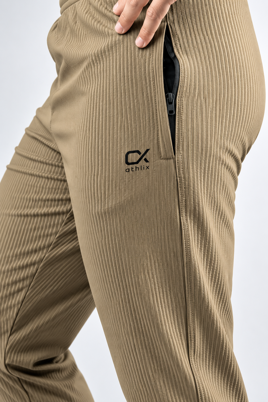 Athlix 4-Way Stretch Lycra Track Trouser