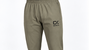 Athlix Premium Dry-Fit Trouser Olive Khaki front view