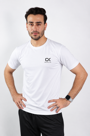 Athlix Premium Dry-Fit Performance T-Shirt - White - image 1