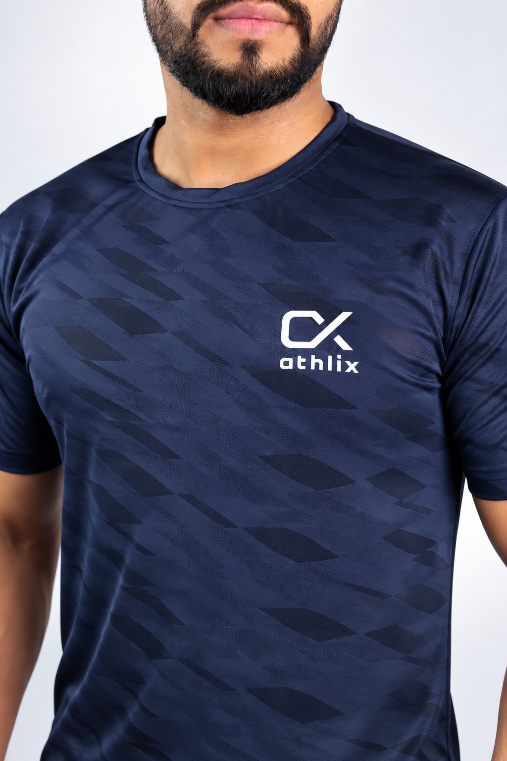 Athlix Premium Dry-Fit Performance T-Shirt - Navy - 4