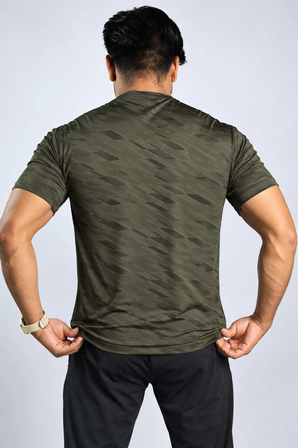 Athlix Premium Dry-Fit Performance T-Shirt - Olive - 1