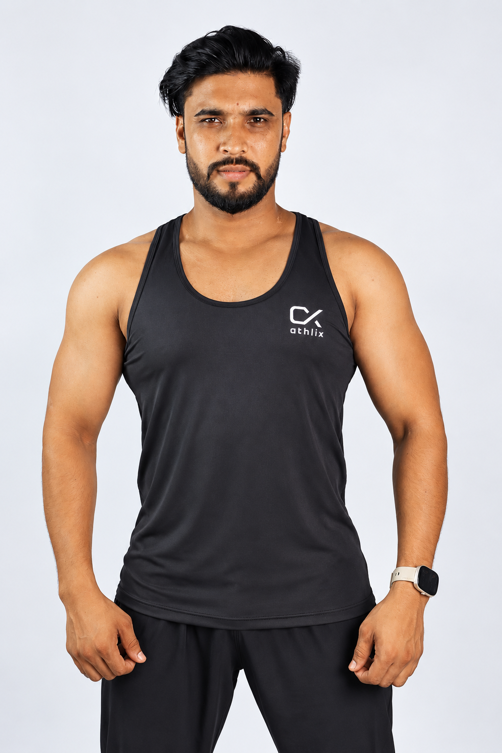 Athlix Premium Dry-Fit Performance Tank – Black
