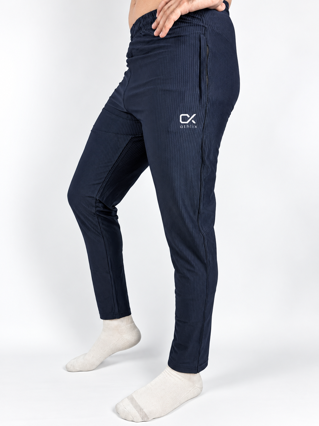 Athlix 4-Way Stretch Lycra Track Trouser