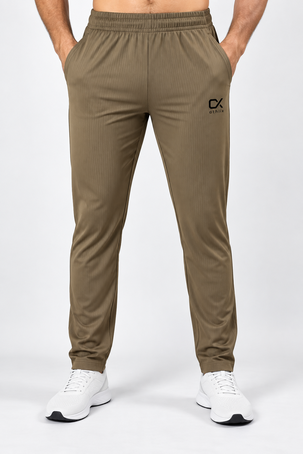 Athlix 4-Way Stretch Lycra Track Trouser