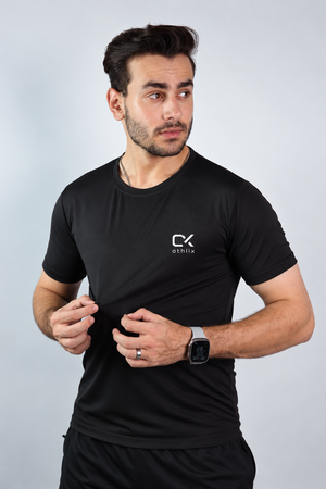 Athlix Premium Dry-Fit Performance T-Shirt - Black - image 1