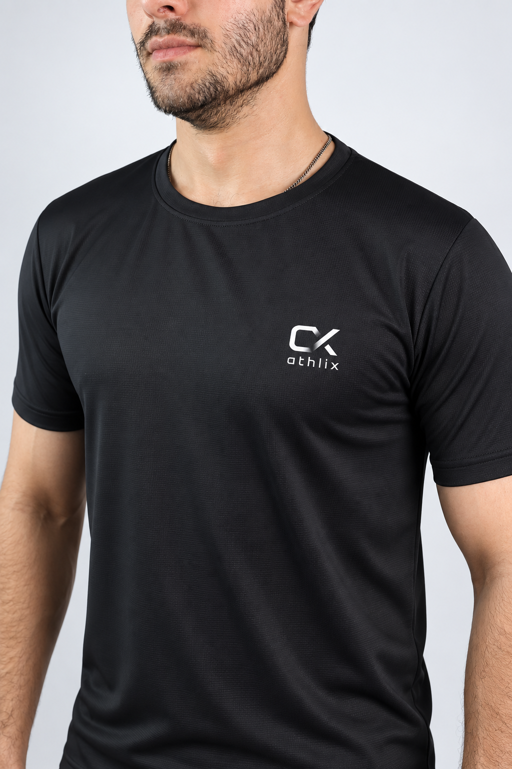 Athlix Premium Dry-Fit Performance T-Shirt - Black - image 3