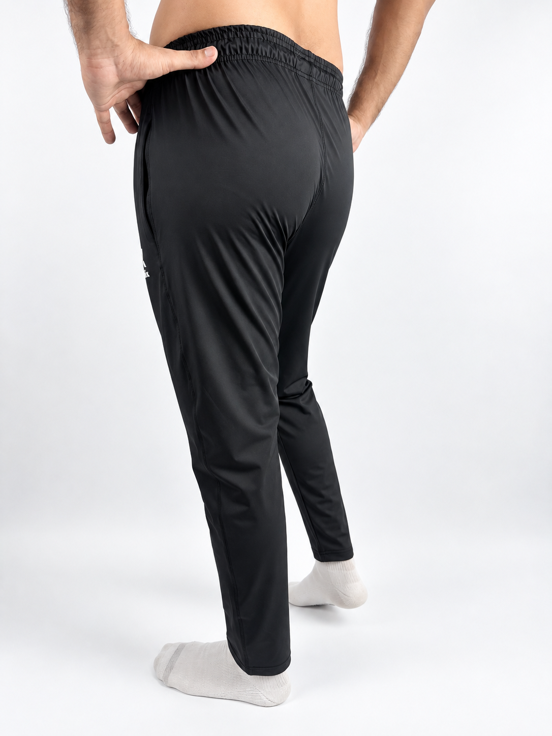 Athlix Premium Dry-Fit Trouser Black back view