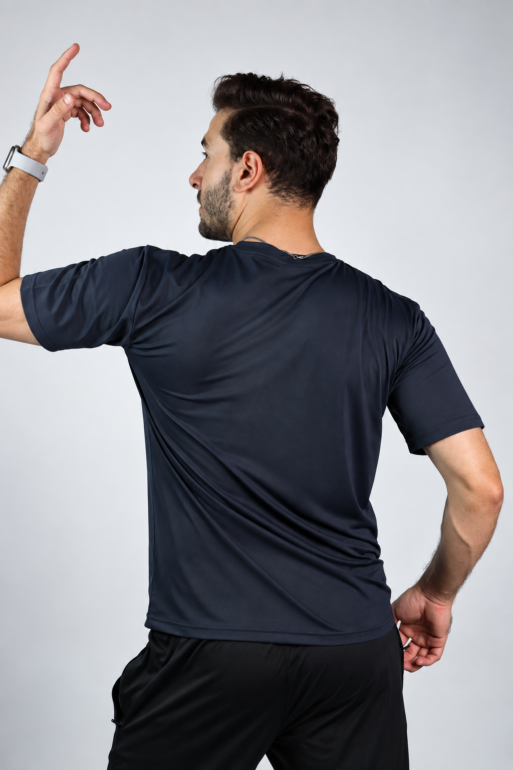 Athlix Premium Dry-Fit Performance T-Shirt - Navy - image 2