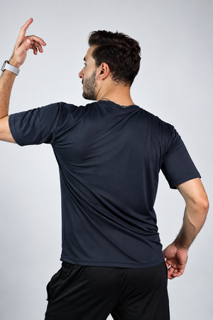 Athlix Premium Dry-Fit Performance T-Shirt - Navy - image 2