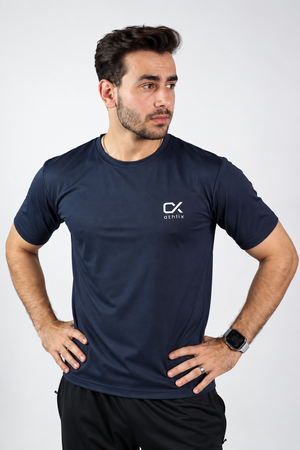 Athlix Premium Dry-Fit Performance T-Shirt - Navy - image 1