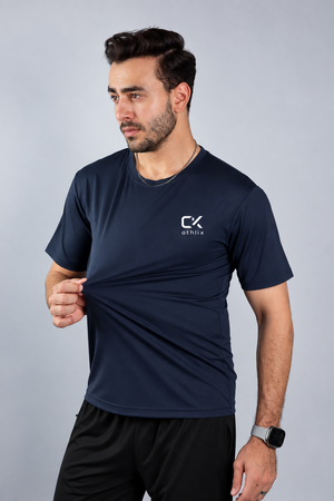 Athlix Premium Dry-Fit Performance T-Shirt - Navy - image 4