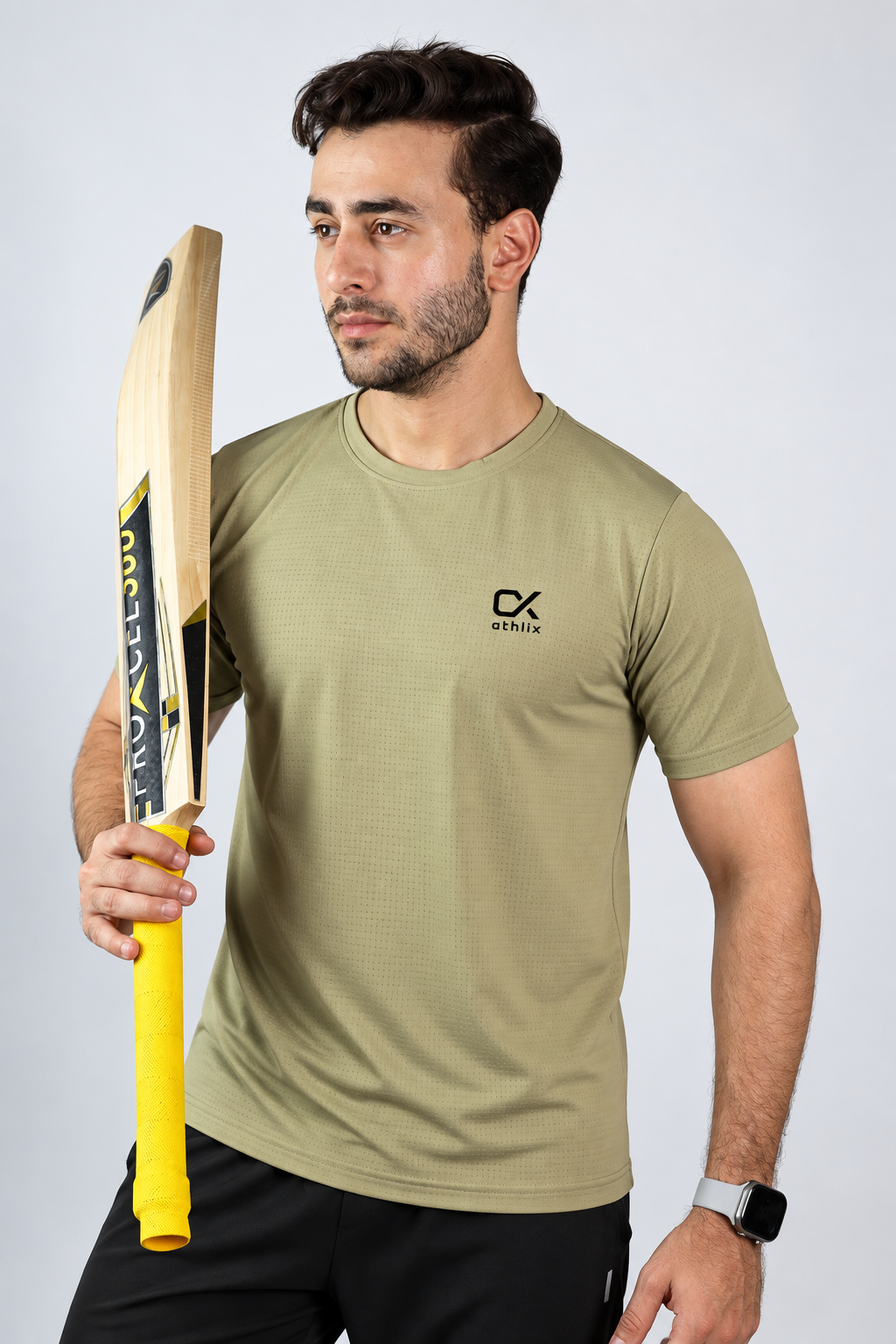 Athlix Premium Dry-Fit Performance T-Shirt - Olive - image 4
