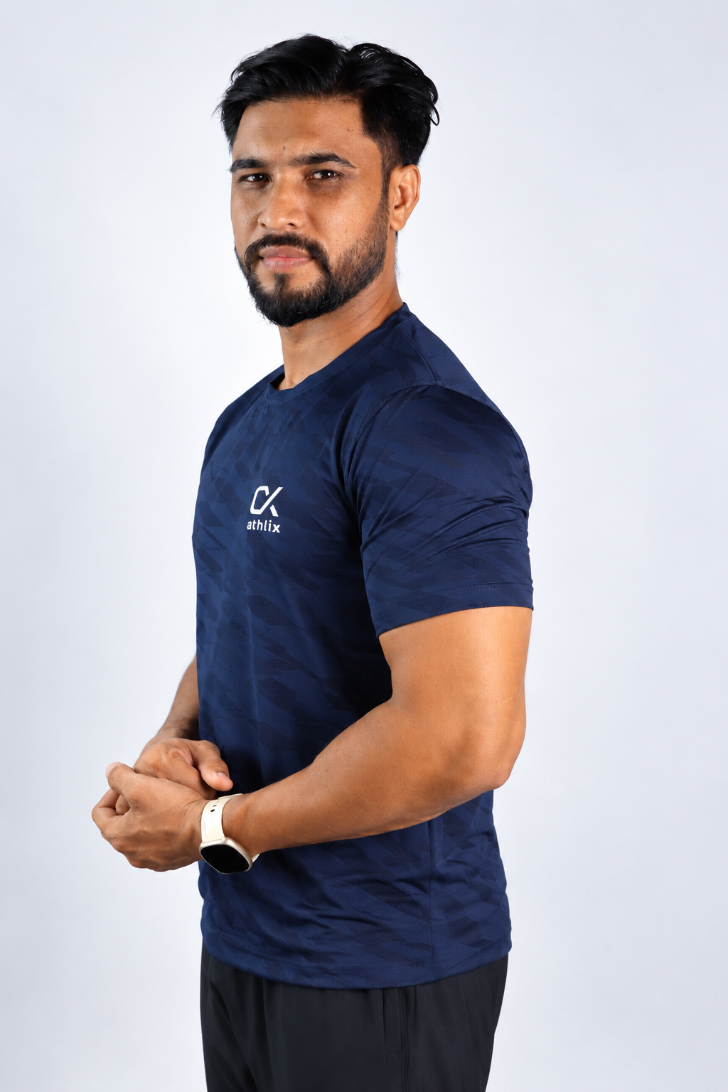 Athlix Premium Dry-Fit Performance T-Shirt - Navy - 1